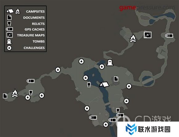 《古墓丽影9》全收集地图标识大全