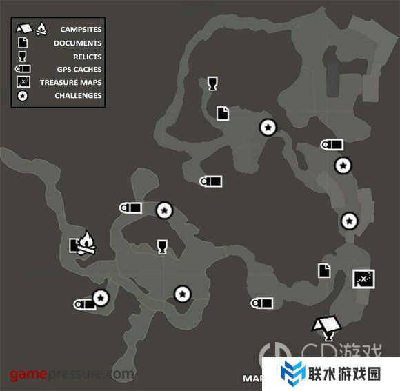 《古墓丽影9》全收集地图标识大全