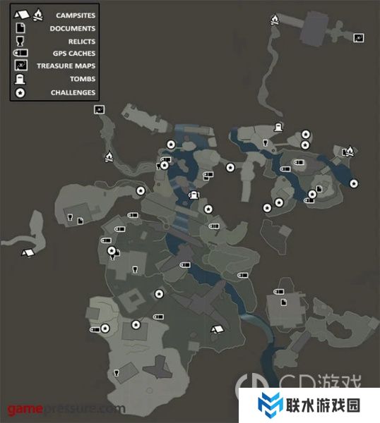 《古墓丽影9》全收集地图标识大全