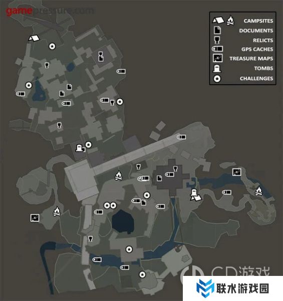 《古墓丽影9》全收集地图标识大全