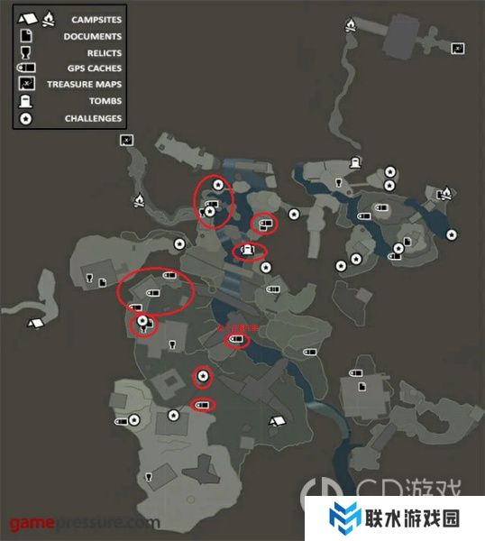 《古墓丽影9》全收集地图标识大全
